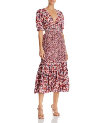 Saylor Floral Midi Dress | Bloomingdale's